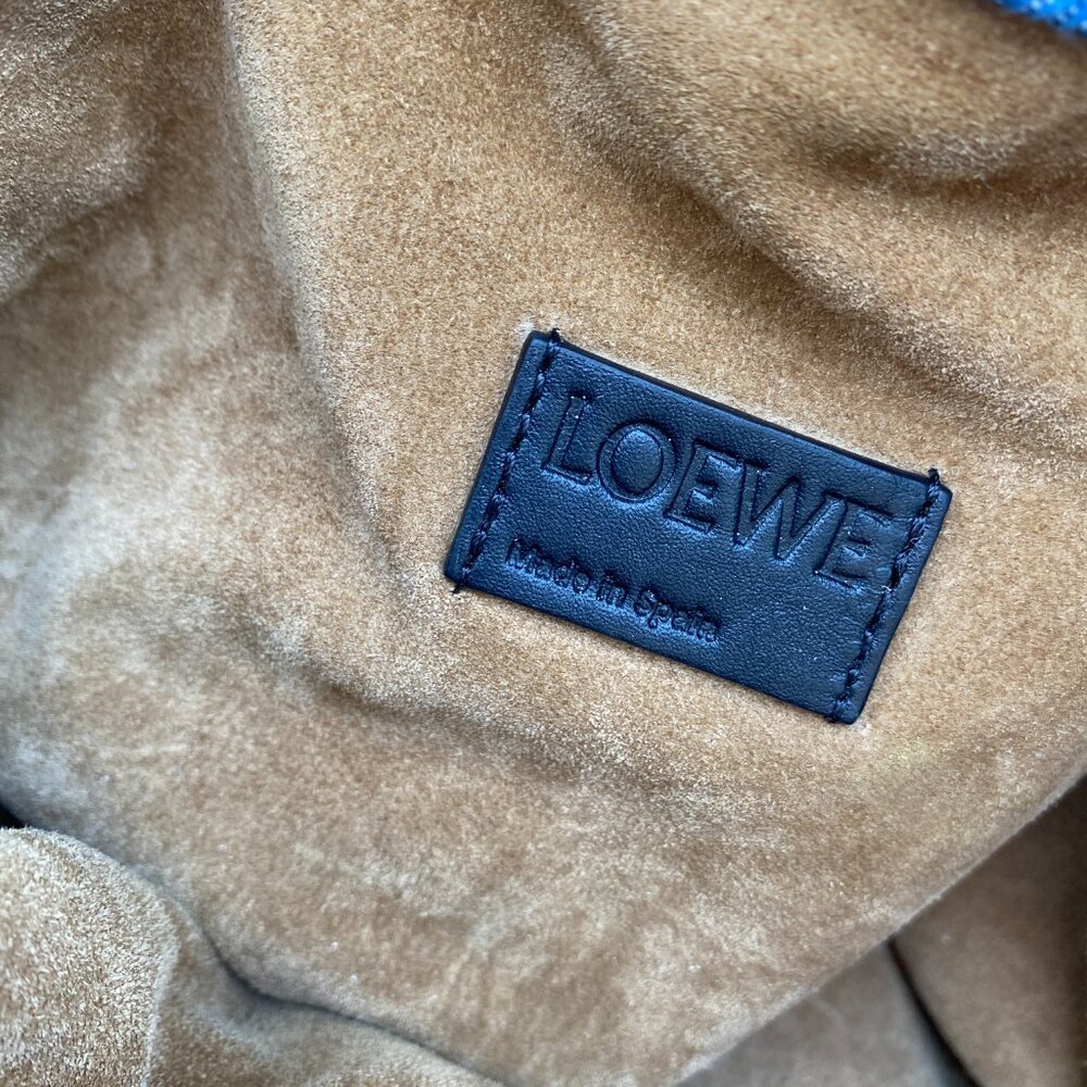 LOEWE Medium Denim Flamenco Purse Fluffy - Picture 6 of 16